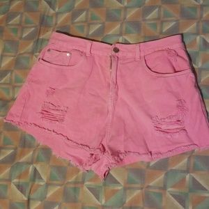 Pink shorts
